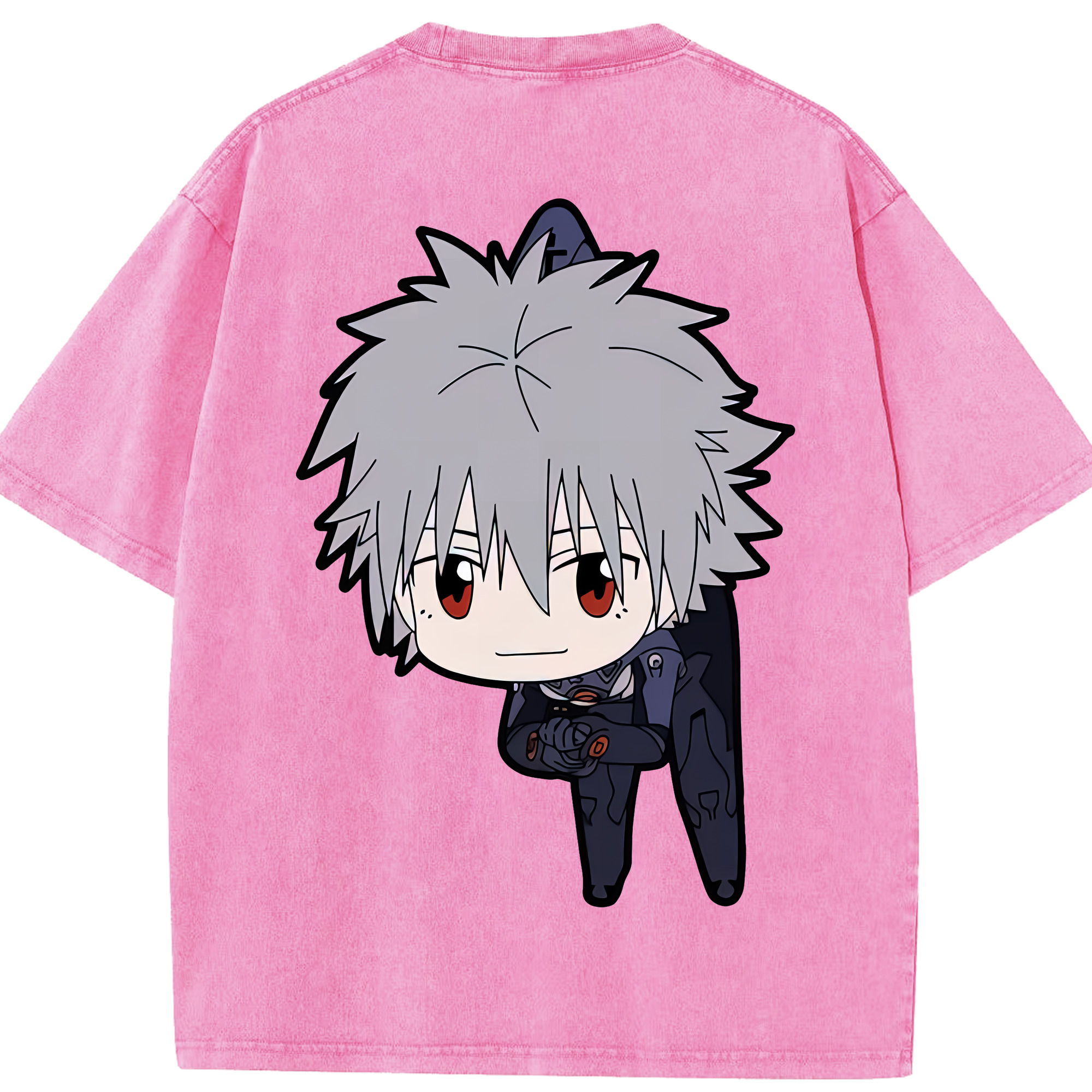 （画像用） EVA 新世紀エヴァンゲリオン 綿100% ヴィンテージ風 半袖Tシャツ（背面プリント）